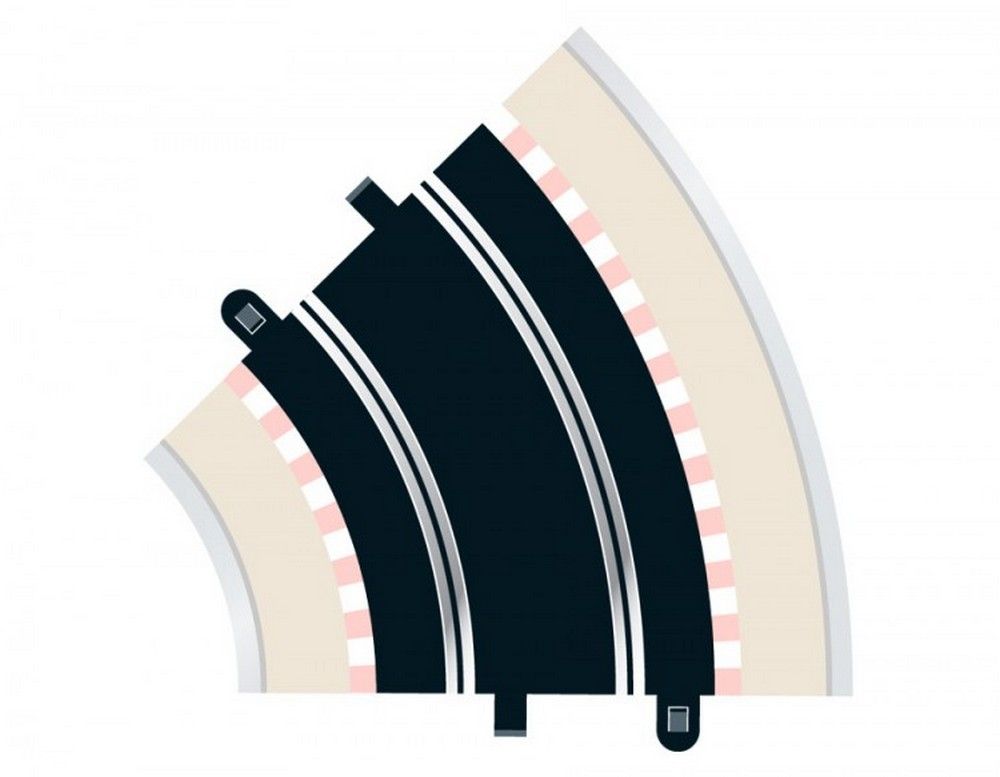 Radius 2 Curve 45° x2