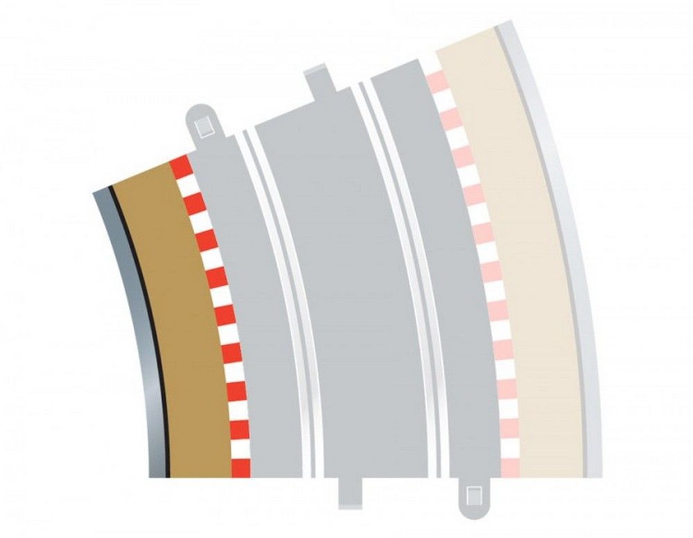 Radius 4 Curve Inner Borders 22.5° x4