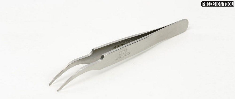 Tamiya HG Angled Tweezers (Round Tip)