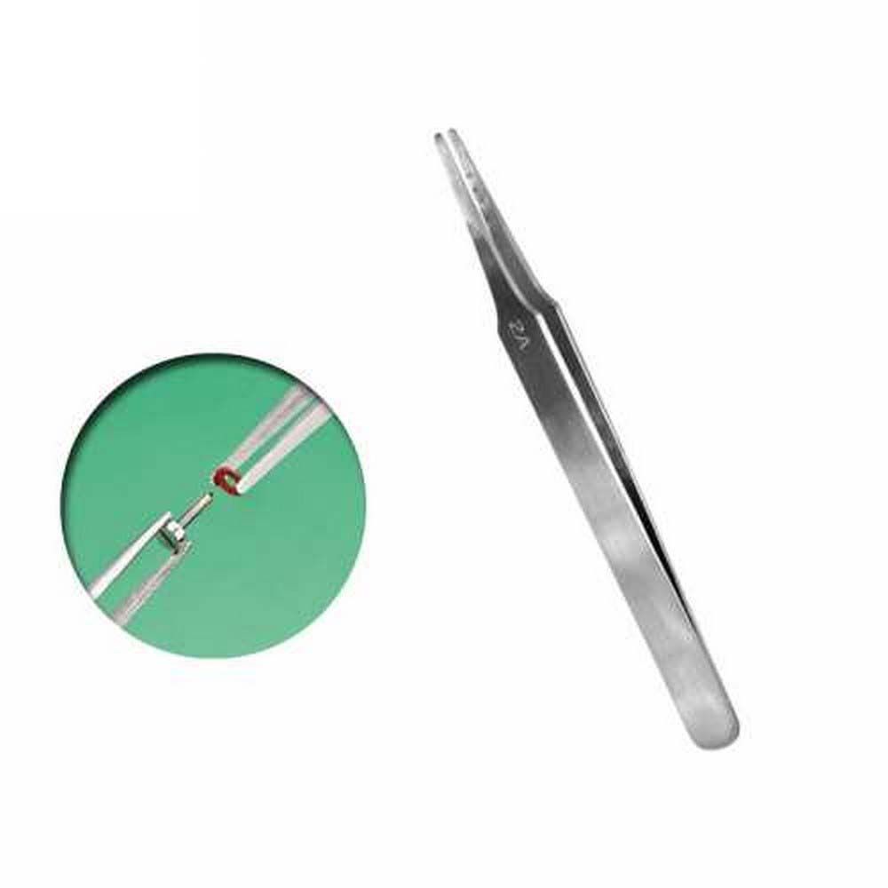Vallejo Flat Rounded Stainless Tweezers (120mm)