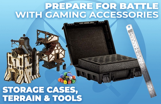Storage cases, terrain & Tools